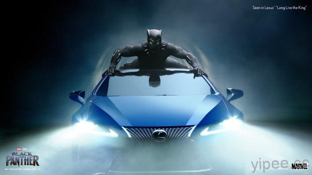 《黑豹》駕駛 Lexus LS 500 F SPORT 大展矯健身手，登超級盃創意廣告