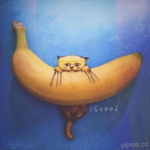香蕉皮當畫布！藝術家這樣玩香蕉，你敢吃嗎？！