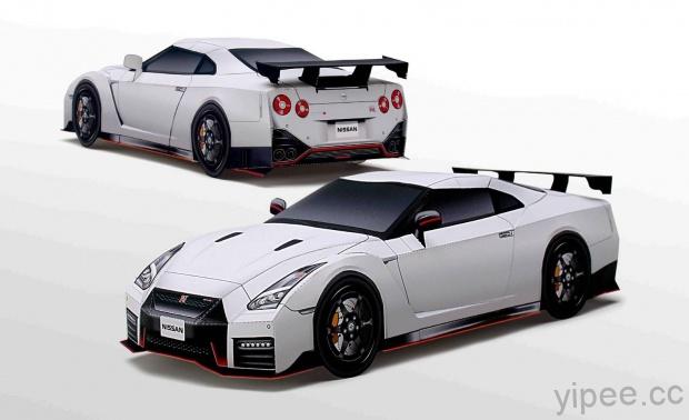 Nissan 推出 GT-R NISMO 紙模型，一張 A4 卡紙就能搞定！
