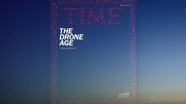 958 架 Intel 無人機高掛高空組成《TIME 時代雜誌》封面