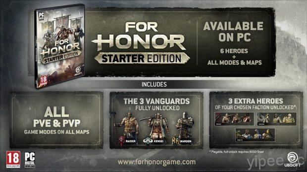 Чем отличается for honor starter edition от for honor