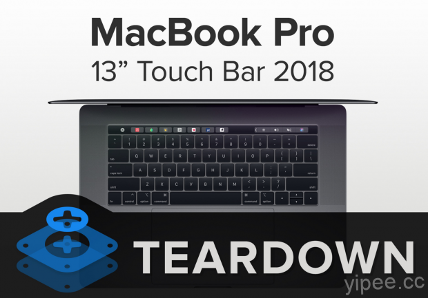 2018 年 13 吋 MacBook Pro 拆解，電池容量增加