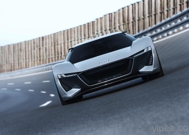 外型科幻的 Audi 奧迪 PB18 E-Tron 純電動概念超跑亮相，百公里加速只需 2 秒！