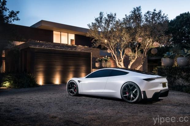 Tesla Roadster 電動超跑開放預購，官方公布最新白色車型