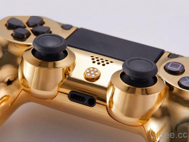 超奢華 PS4 遙控器，黃金鑽石上身、售價新台幣 26 萬起！