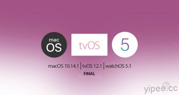 Apple 釋出 watchOS 5.1、tvOS 12.1、HomePod 12.1 更新