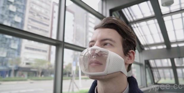 未來感十足的防霧霾口罩，擁有 40 小時長效過濾
