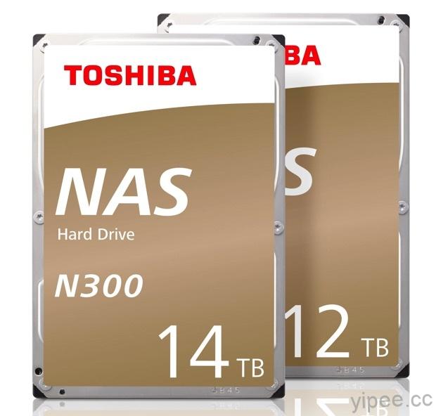 TOSHIBA N300 NAS 硬碟推出全新 12TB 與 14TB 氦氣填充封裝機型