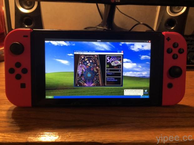 任天堂 Nintendo Switch 成功安裝 Windows XP，還能玩 3D 彈珠台遊戲！
