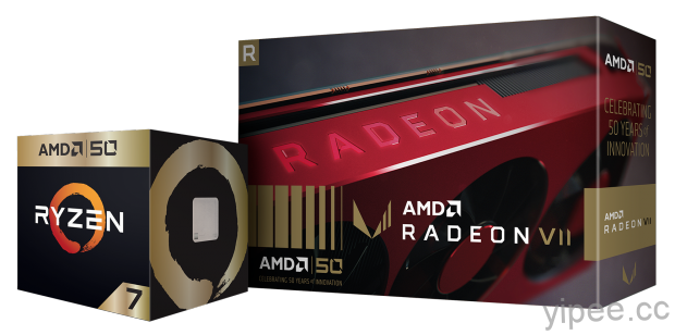 AMD 成立 50 週年，推出黃金版 Ryzen 處理器、黃金版 Radeon VII 顯示卡