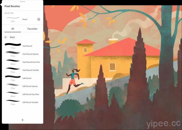「Adobe Fresco」iPad 專用繪圖 App，多款擬真畫筆、將於 2019 年底上架