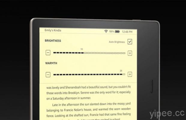 Amazon 發表新一代 Kindle Oasis，主打功能是螢幕可依照時間調節色溫