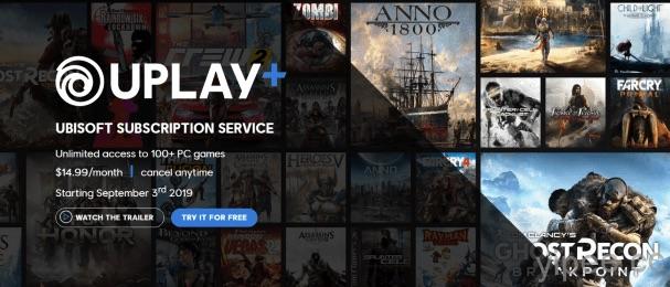 Ubisoft 加入遊戲訂閱戰場推「Uplay+」，月付 NT$470 元玩遍育碧遊戲
