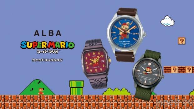 任天堂 × 精工 ALBA 《Super Mario》聯名紅白機版瑪利歐手錶，超吸睛