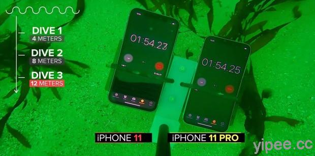 iPhone 11 / iPhone 11 Pro 終極防水競賽，沉入深 12 公尺海底 30 分鐘發生什麼事？