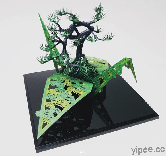 超神 3D 立體雕花，日本達人 Naofumi Hama 以紙張剪裁令人驚艷的紙鶴、蝴蝶