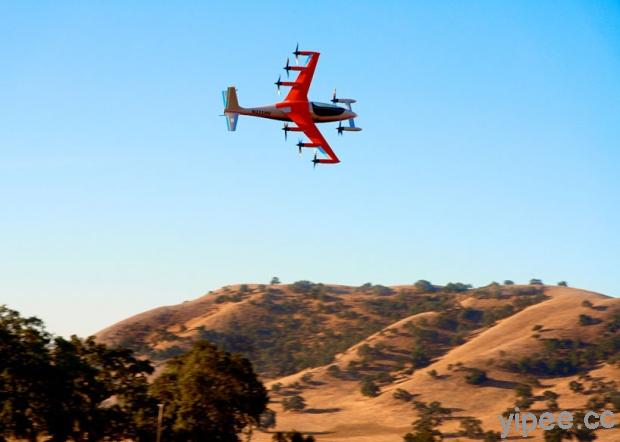 Kitty Hawk 打造超靜音的垂直升降飛行汽車「Heaviside」