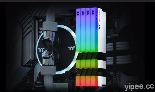 曜越推出 TOUGHRAM RGB DDR4 雪白版系列記憶體
