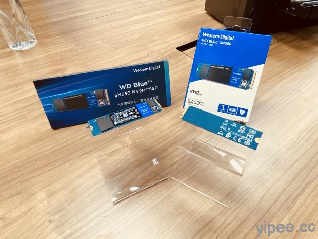 WD Blue SN550 NVMe SSD 發表，容量最高 1TB 容量、讀取速度比 SATA SSD 快四倍
