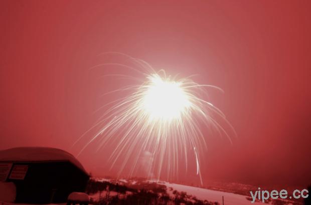 超美！打破金氏世界紀錄的全球最大煙火升空，雪地綻放閃耀天空