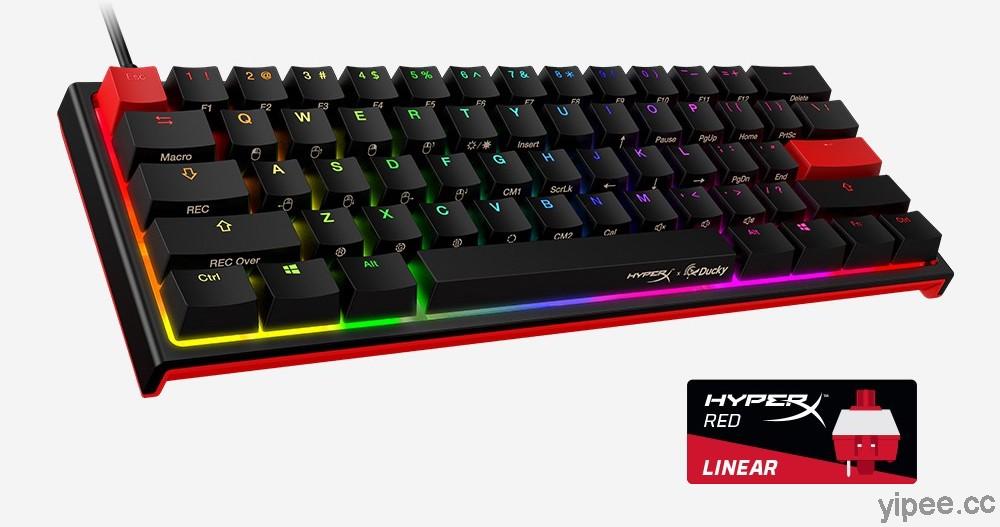 HyperX 攜手 Ducky 打造 One 2 Mini 聯名鍵盤