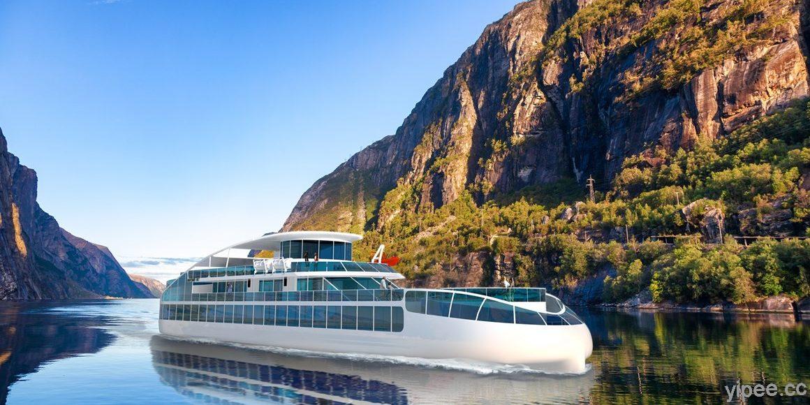 挪威造船廠 Havyard 設計電動觀光船，零排放無污染可在峽灣行駛