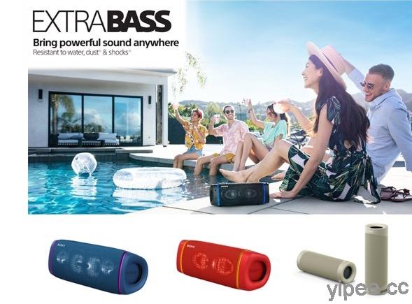 Sony 發表 EXTRA BASS 無線藍牙喇叭 SRS-XB43、XB33、XB23