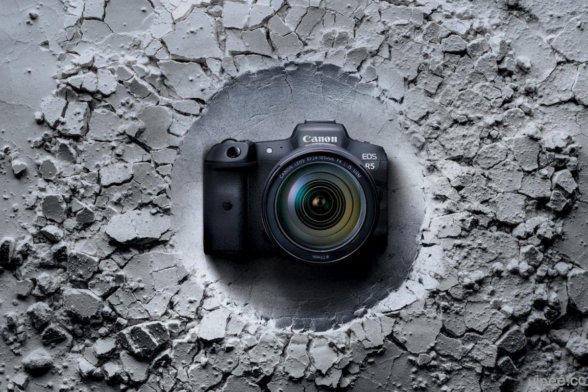 Canon 全幅無反 EOS R5 登場！8K 攝影、單機身售價 NT$119,000 元