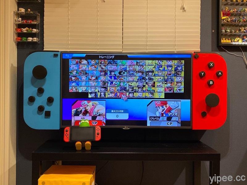 任天堂粉絲的夢想臥室！日本爸爸用愛打造 42 吋巨大版 Nintendo Switch