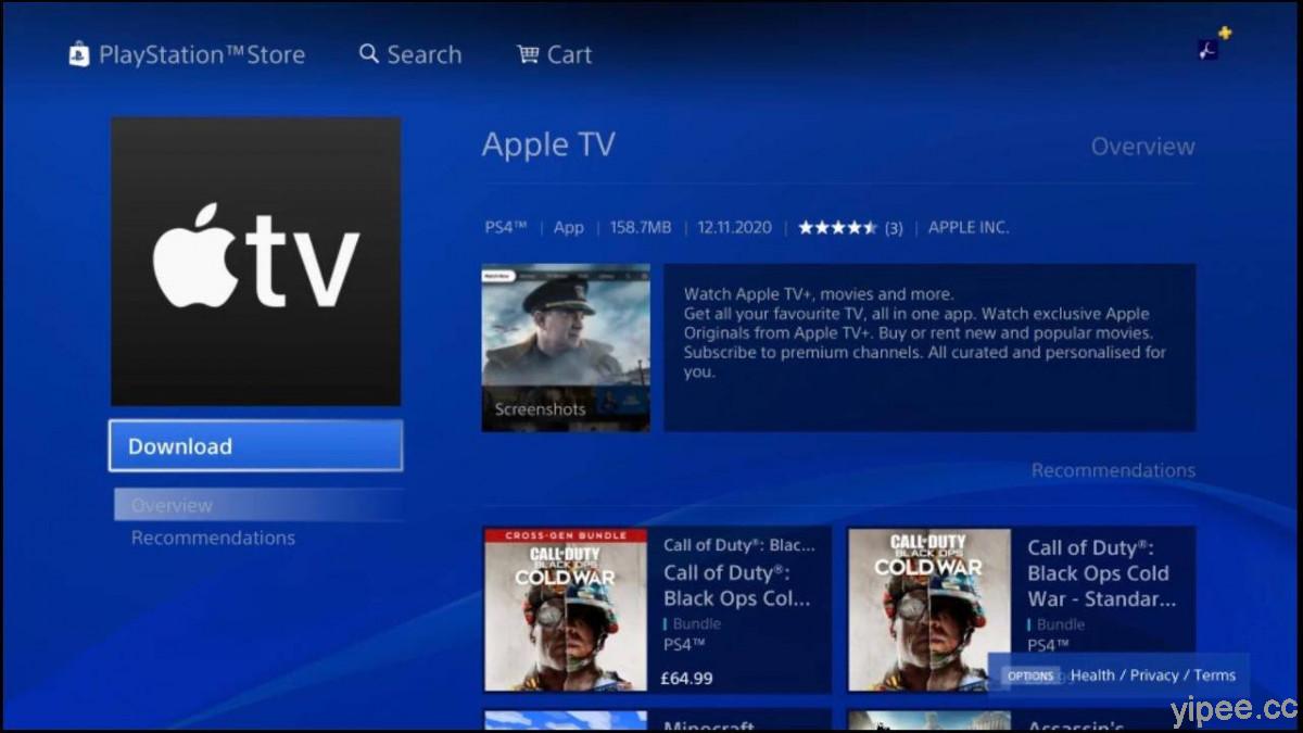 Apple TV app 登陸 Xbox、PlayStation 5 新主機，就連 PS4 也能下載收看！