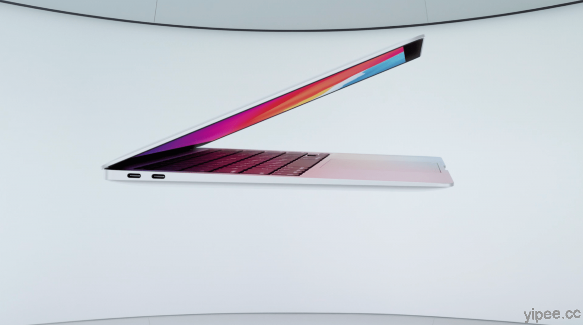 蘋果發表內建 Apple M1 處理器的 2020 MacBook Air，採無風扇設計