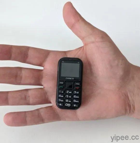 超迷你的「Zanco tiny t2」手機，只有橡皮擦大小竟然能打電話！
