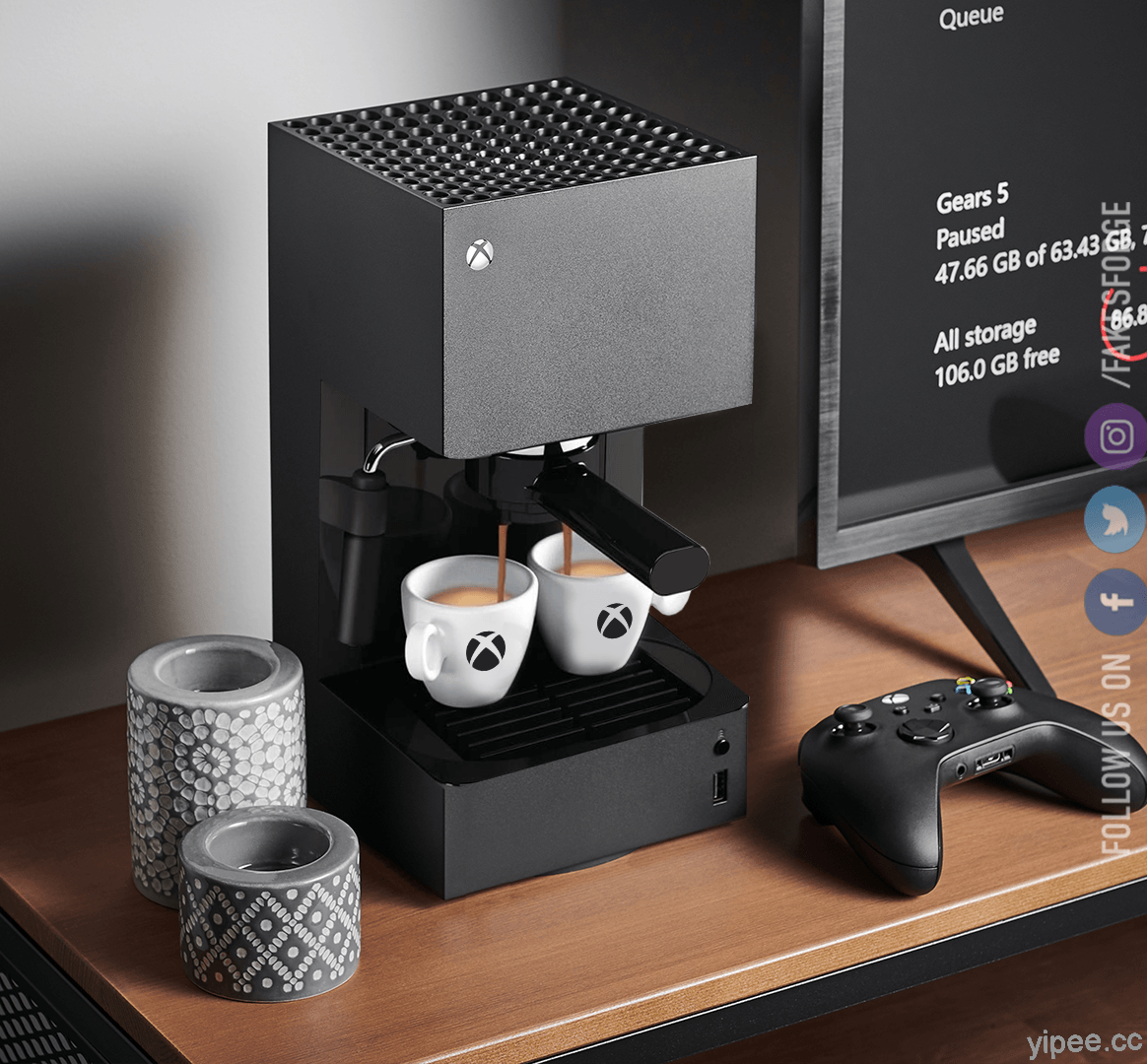 Xbox Series X 新創意！除了變身冰箱之外，Xbox Series X 咖啡機更實用