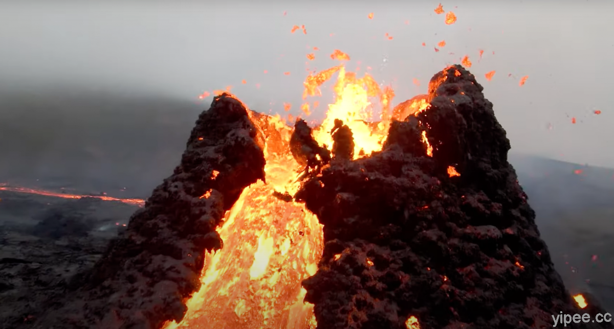 【影片】太壯觀了！FPV 無人機帶你零距離欣賞冰島火山爆發