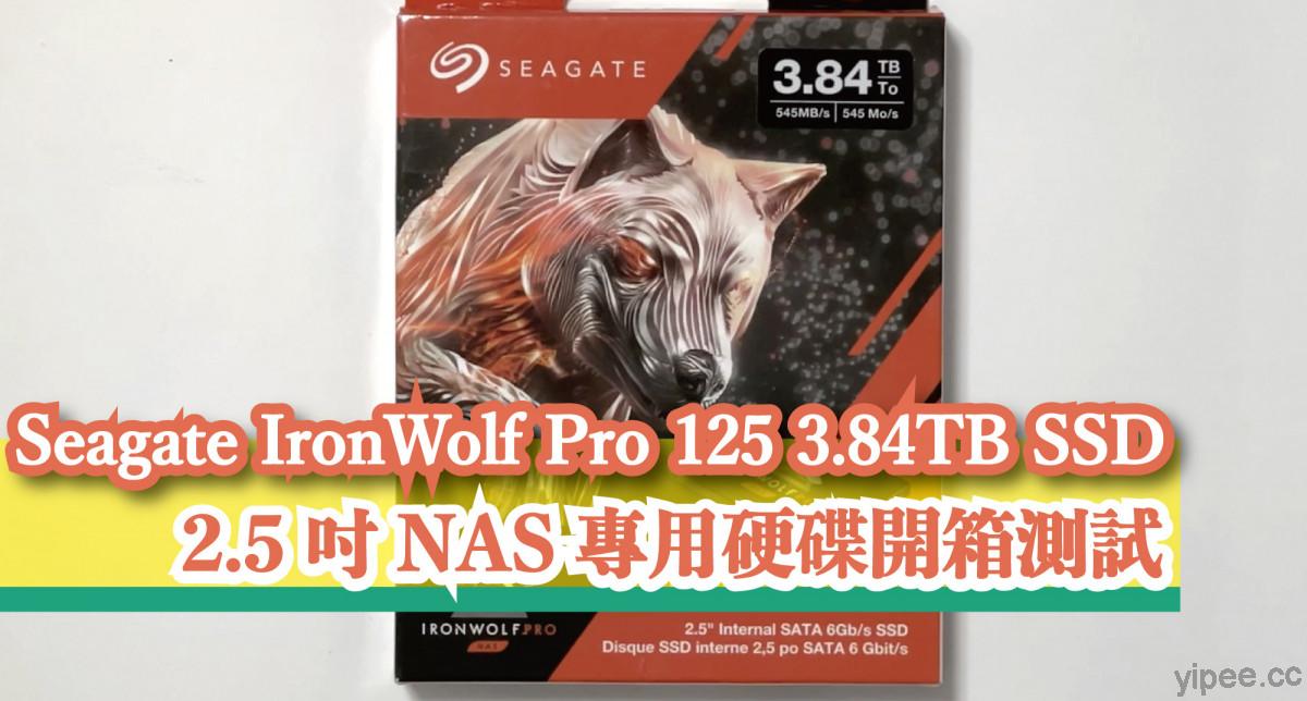 【心得分享】Seagate IronWolf Pro 125 3.84TB SSD 開箱實測