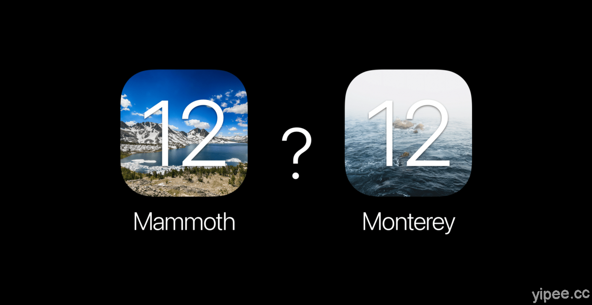 Apple 註冊商標暗示 macOS 12 將命名為「Mammoth」 或「Monterey」