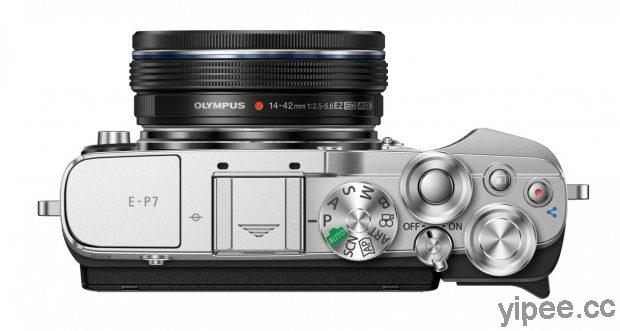 OLYMPUS PEN E-P7 日系復古微型單眼相機登場，簡約外型搭配創意撥桿