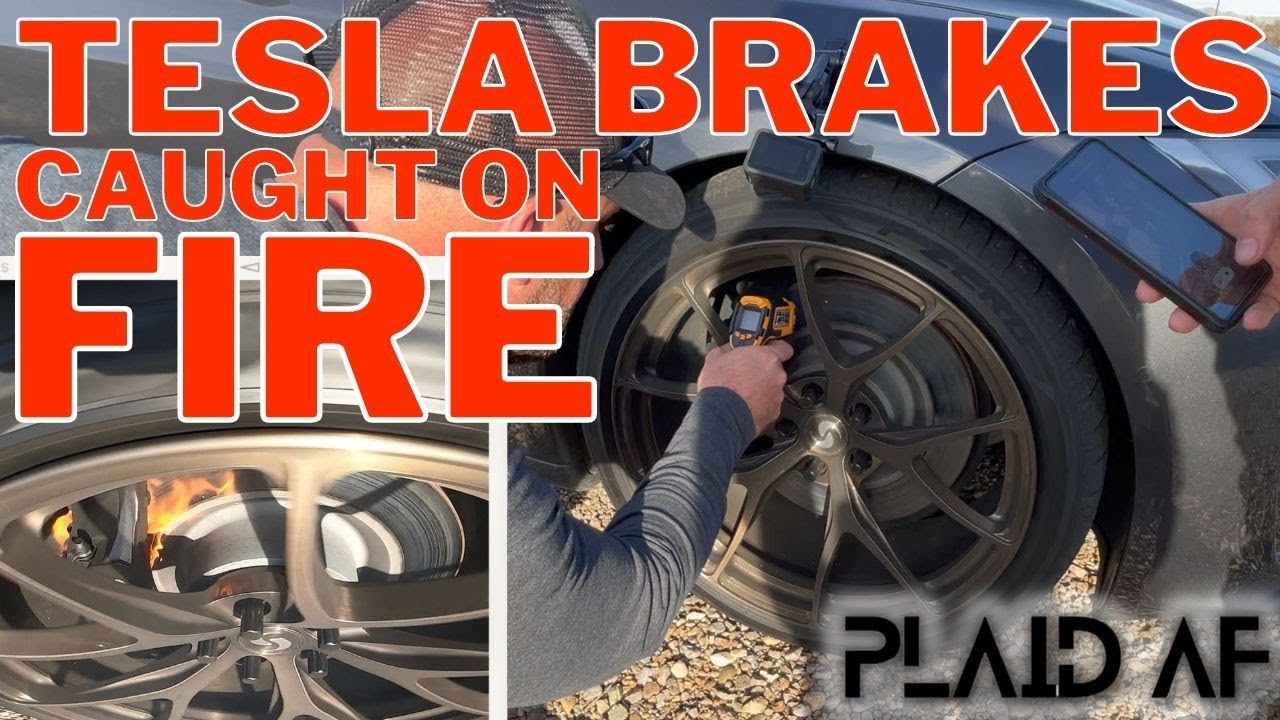 【影片】Tesla 特斯拉 Model S Plaid 原廠剎車壓力測試，結果起火了！