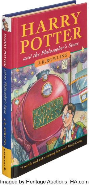 《哈利波特：神秘的魔法石》初版精裝書以新台幣 1,302 萬元賣出
