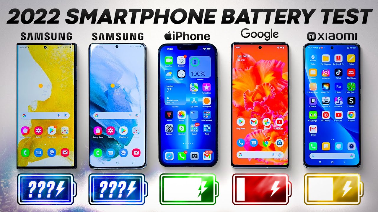 Samsung Galaxy S22 Ultra 等 5 款旗艦機電池續航力測試，iPhone 13 Pro Max 最耐用！