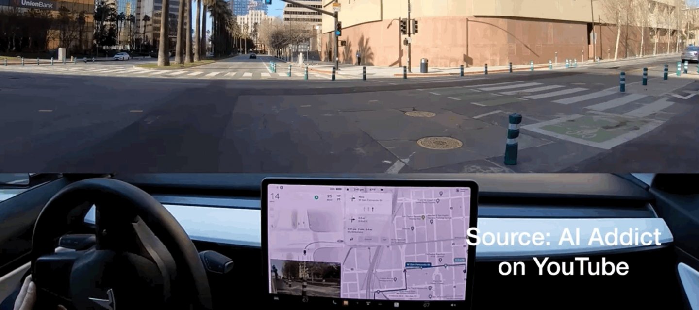 【影片】全自動駕駛真的可靠嗎？YouTuber 影片拍下 Tesla 特斯拉撞上路邊的車阻水泥柱