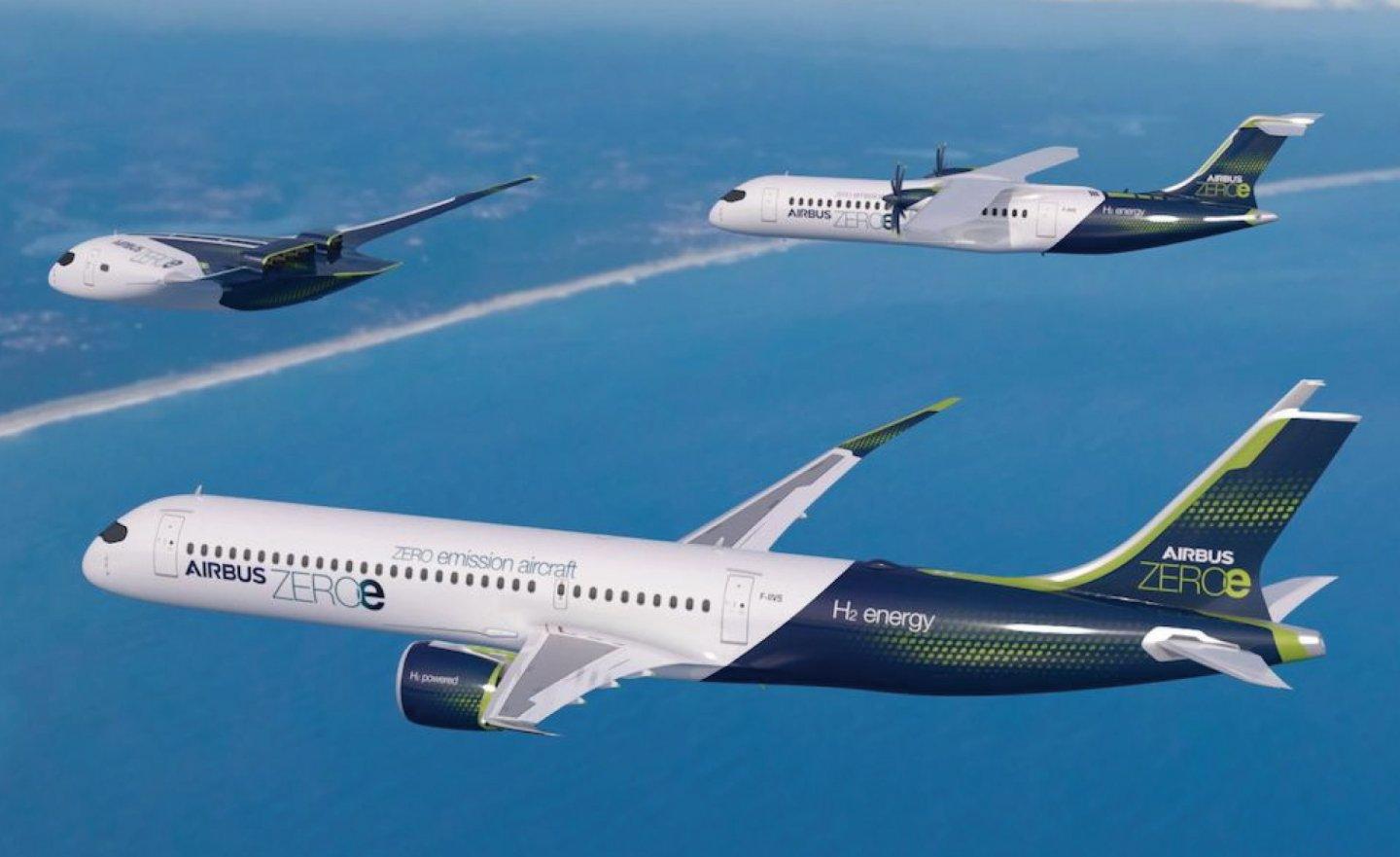 空中巴士設計新客機 ZEROe，主打實現零碳排放、預計 2026 年試飛