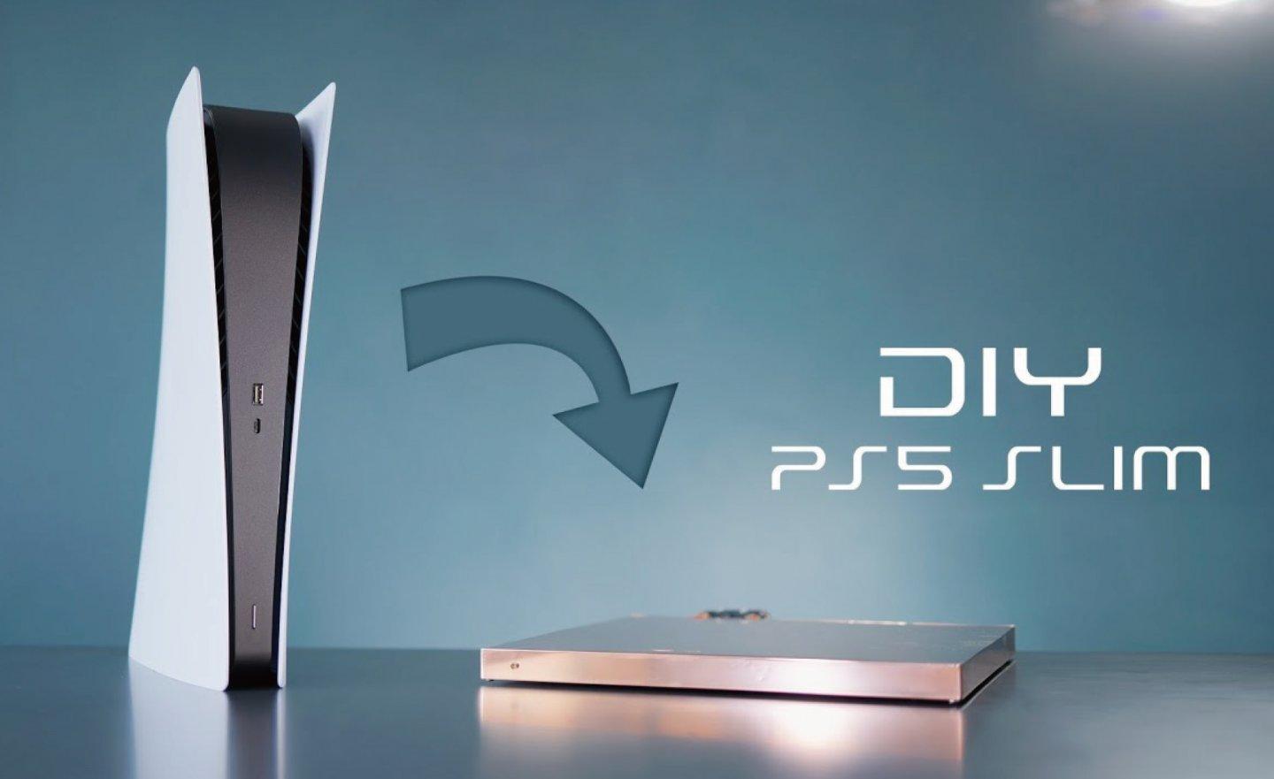 YouTuber 嫌棄 Sony PS5 主機太巨大，DIY 打造瘦身版的 PS5 Slim