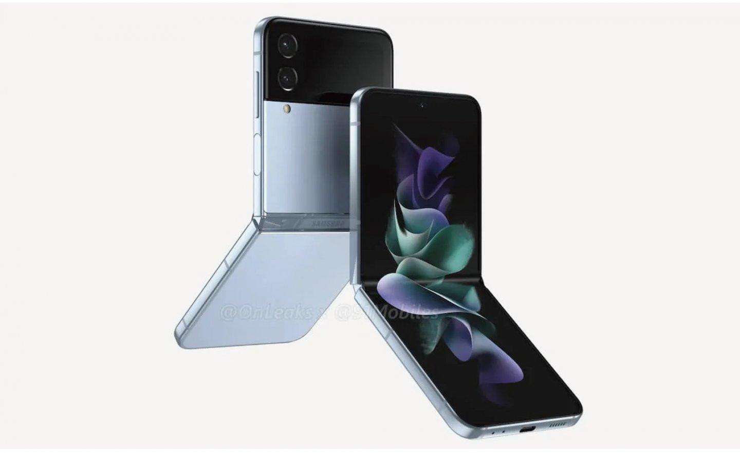 三星翻蓋新機 Samsung Galaxy Z Flip 4 曝光，實機的螢幕摺痕變淡了