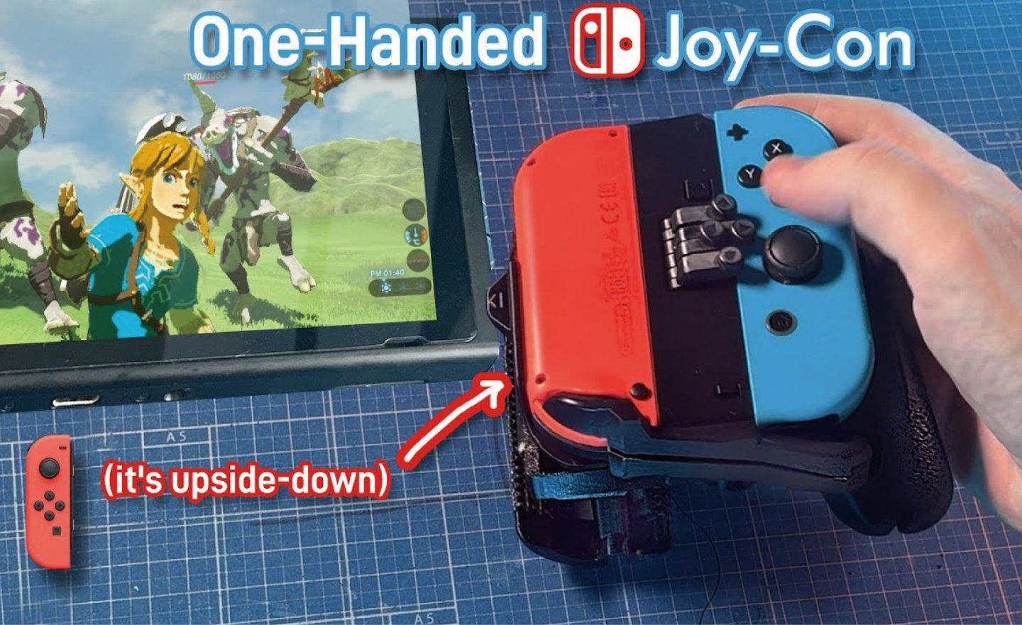 日本玩家改裝任天堂 Switch Joy-Con 搖桿，實現單手操作
