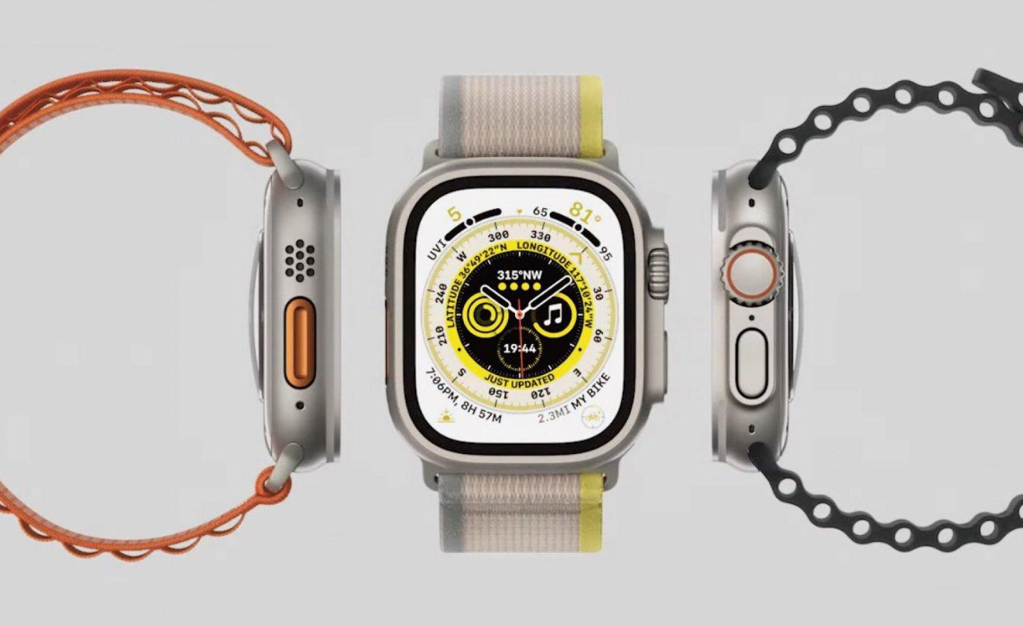 極限活動專用 Apple Watch Ultra 登場，採用航太級鈦金屬製造