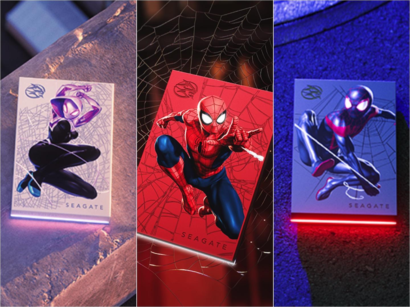 Seagate 推出三款 Marvel 限定版 Spider-Man 外接硬碟