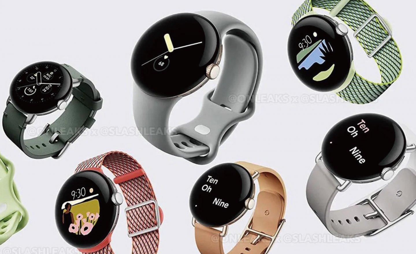 Google Pixel Watch 四款錶帶、多款錶面、新功能曝光