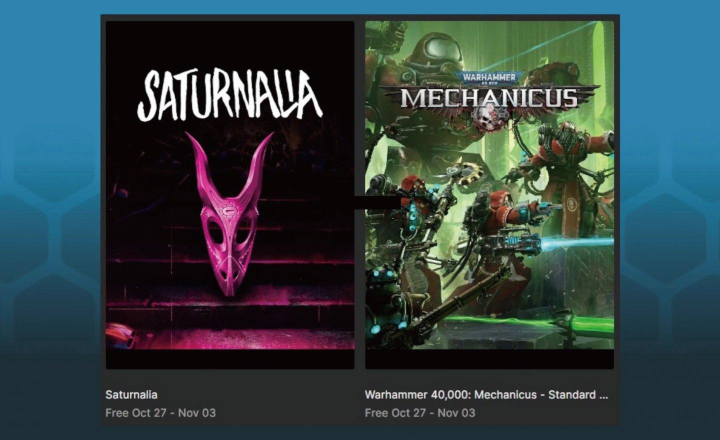 【限時免費】《Saturnalia》、《Warhammer 40,000: Mechanicus》兩款遊戲放送中，快搶在 2022 年 11 月 3 日 23:00 前領取