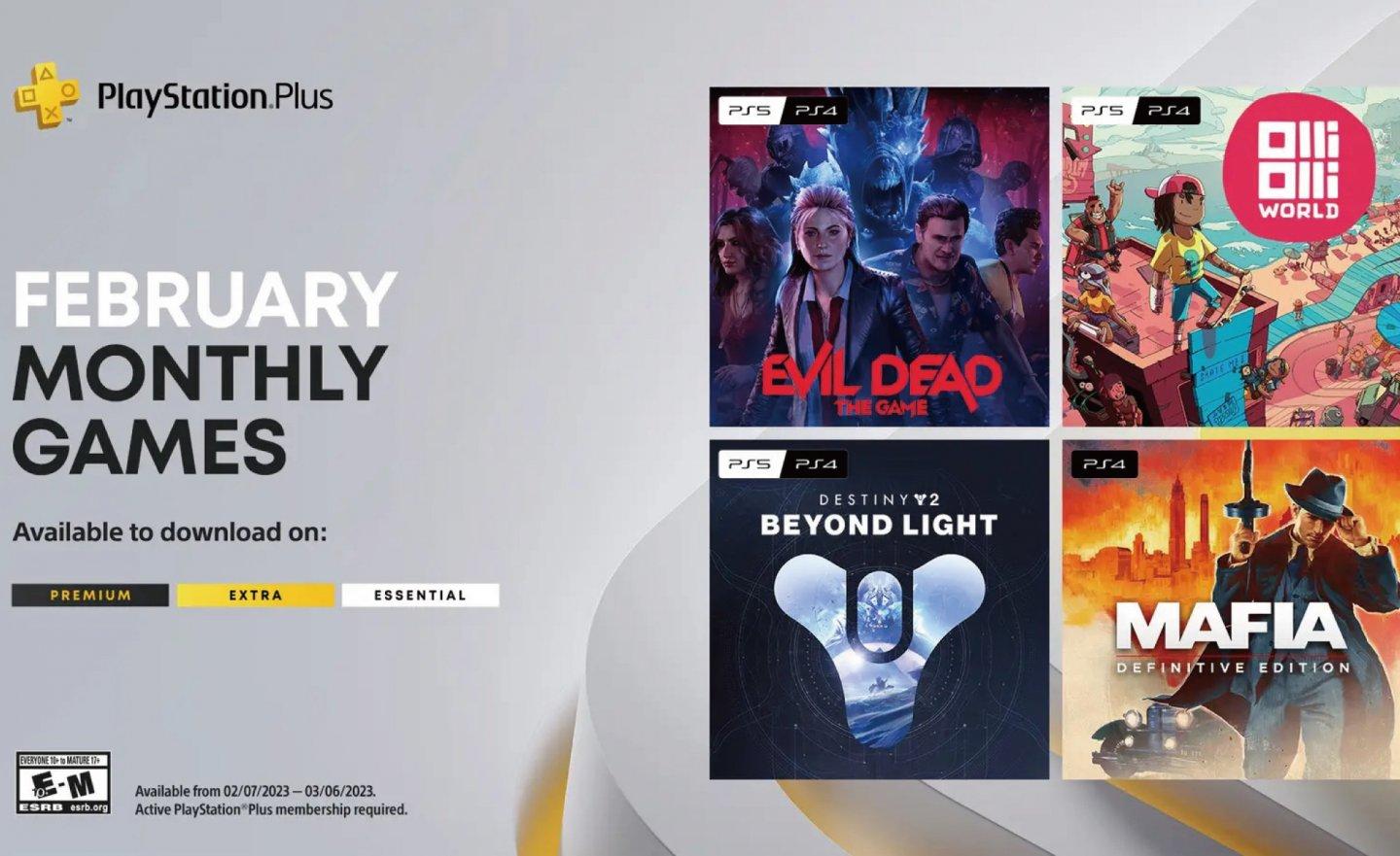 【限時免費】PS Plus 2023 年 2 月遊戲陣容公開，《Evil Dead：The Game 屍變》、《Destiny 2 天命2: 光能之上》、《四海兄弟：決定版》等你下載